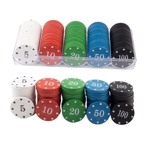 Plastic poker chips - poker, with