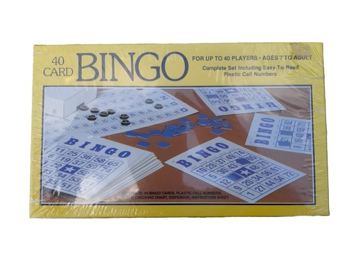 Bingo game card vtg 1981 - bingo,